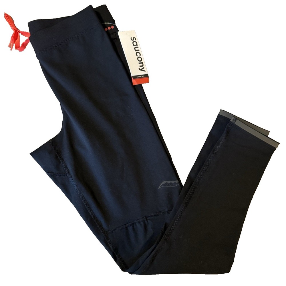 Saucony Black Solstice Tight Women's Small Athletic Leggings New with Tags